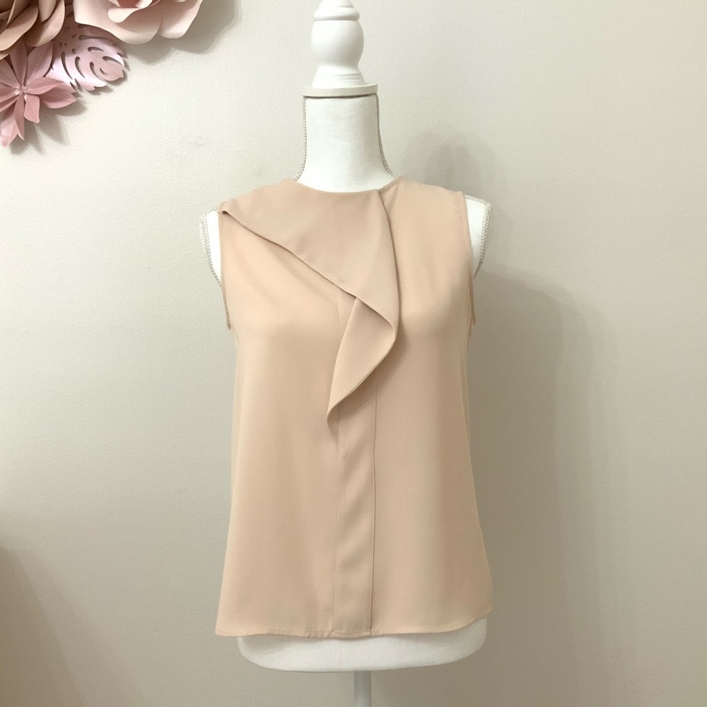 Zara Sleeveless Dusty Pink Sleeveless Top